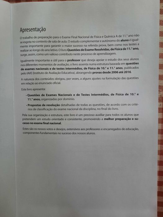Física  11* ano Questões de exame Resolvidas