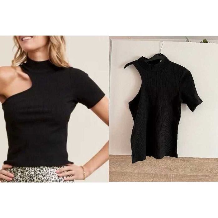 Crop Top preto - Tamanho M - 5€ + portes *