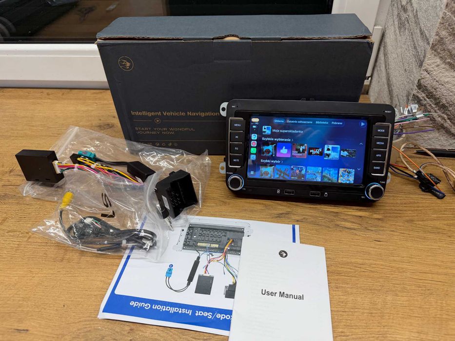 radio z bezprzewodowym carplay ,android auto vw passat,skoda,golf,caddy