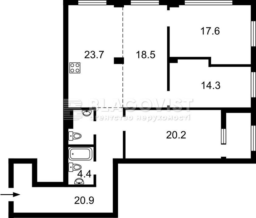 3-rooms apartment apartment by the address st. Ul Vladimirskaya (area 126 m²) - Atlanta.ua - photo 13