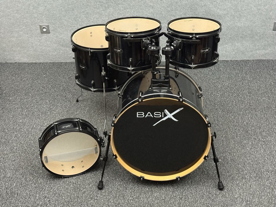 ++ BASIX Classic Custom Black - PERKUSJA Akustyczna zestaw werbel ++