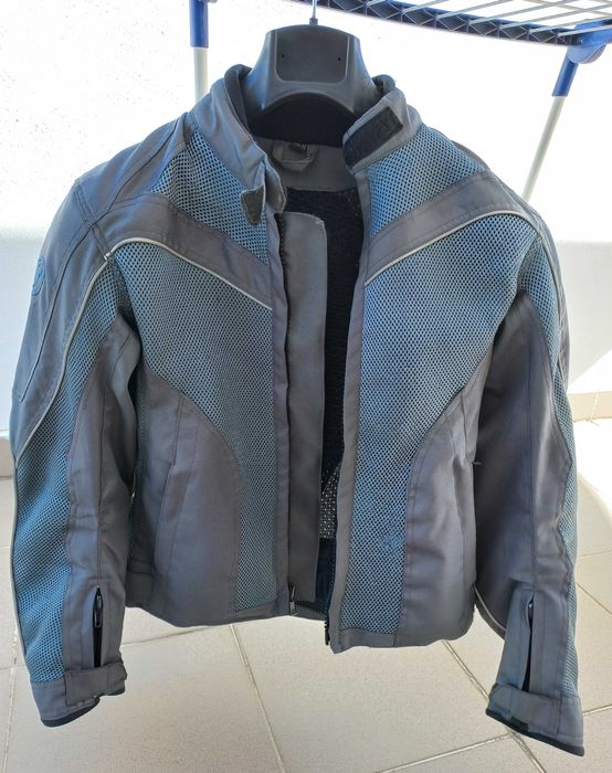 Blusão Motard Verão Senhora Cinza Tam. M