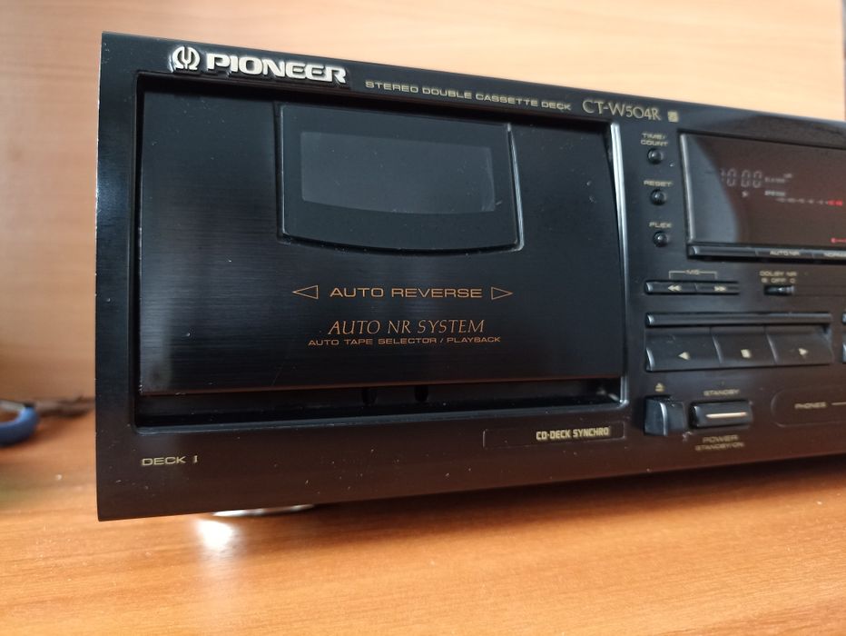 Leitor gravador cassettes Pioneer - ct w504r