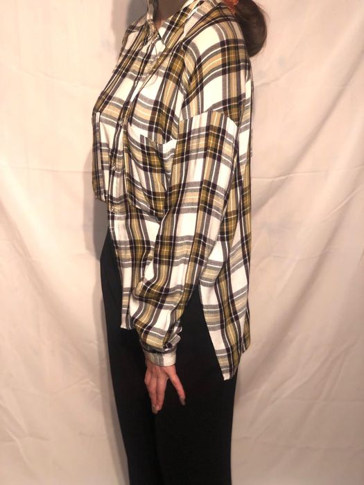 Koszula w kratę Bershka r.S