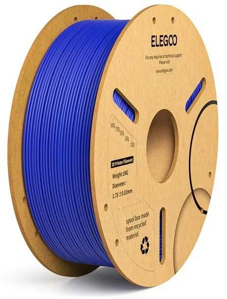 Filamento 3D ELEGOO 1Kg – PLA / PLA+ / Matte / Silk – Várias Cores