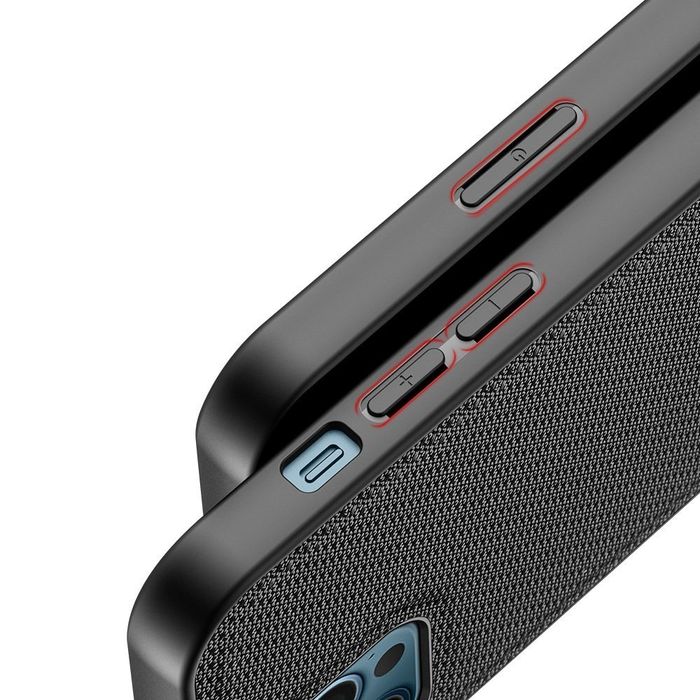 Etui Fino Dux Ducis Nylonowe Pokrycie Do Iphone 12 Pro Max Czarny