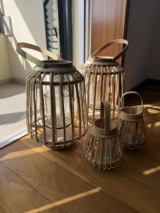 Conjunto lanternas bamboo