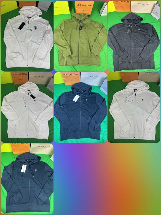 Bluza męska armani jeans rozpinana z kapturem premium calvin OUTLET