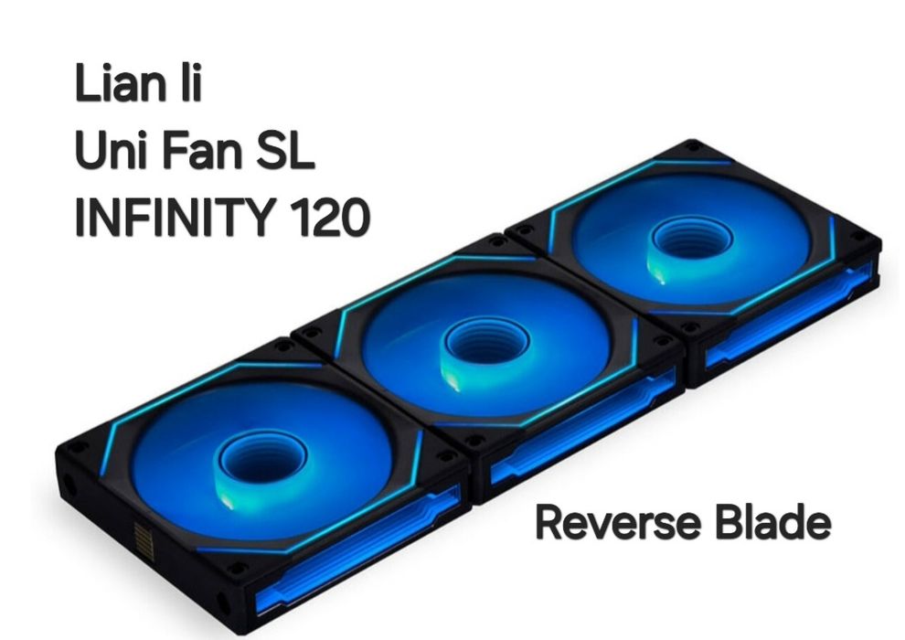 Ventoinhas lian li  Uni Fan infinity  Reverse Blade novas garantia