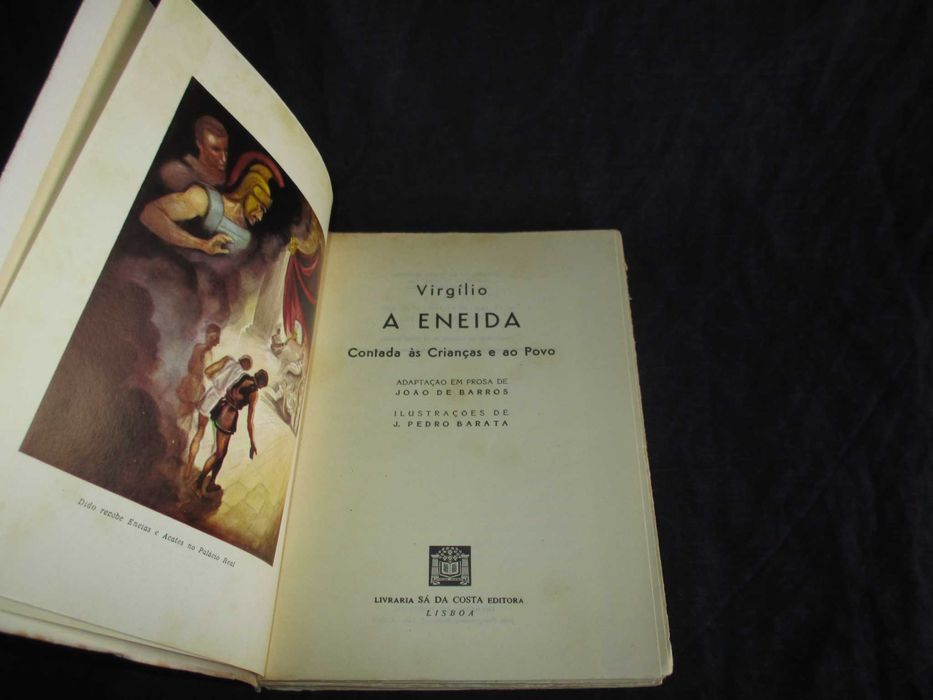 Livro A Eneida de Virgílio Contada às Crianças e ao Povo João Barros