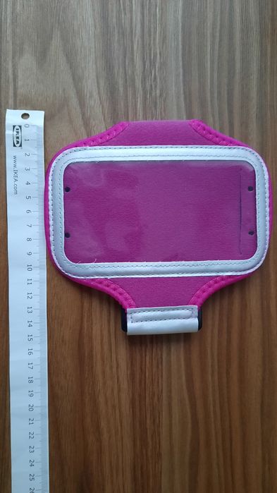 Opaska, futerał, etui na telefon do biegania kolor różowy