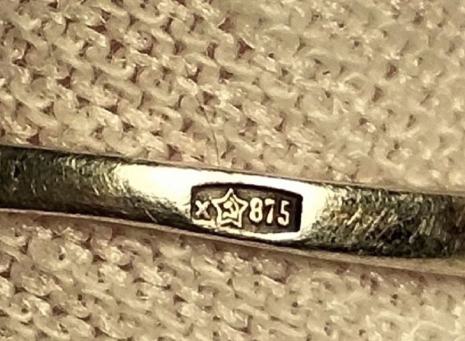 Перстень СССР 875пр. и др.(клеймо,звезда)