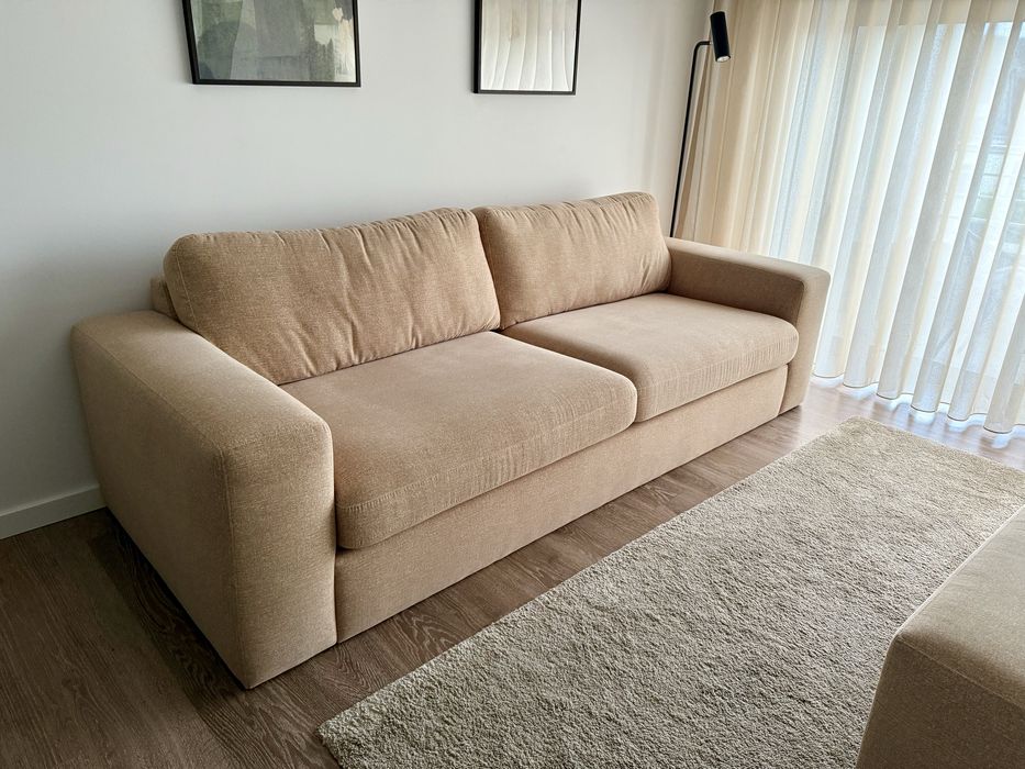 Sofá Bege Novo 240cm