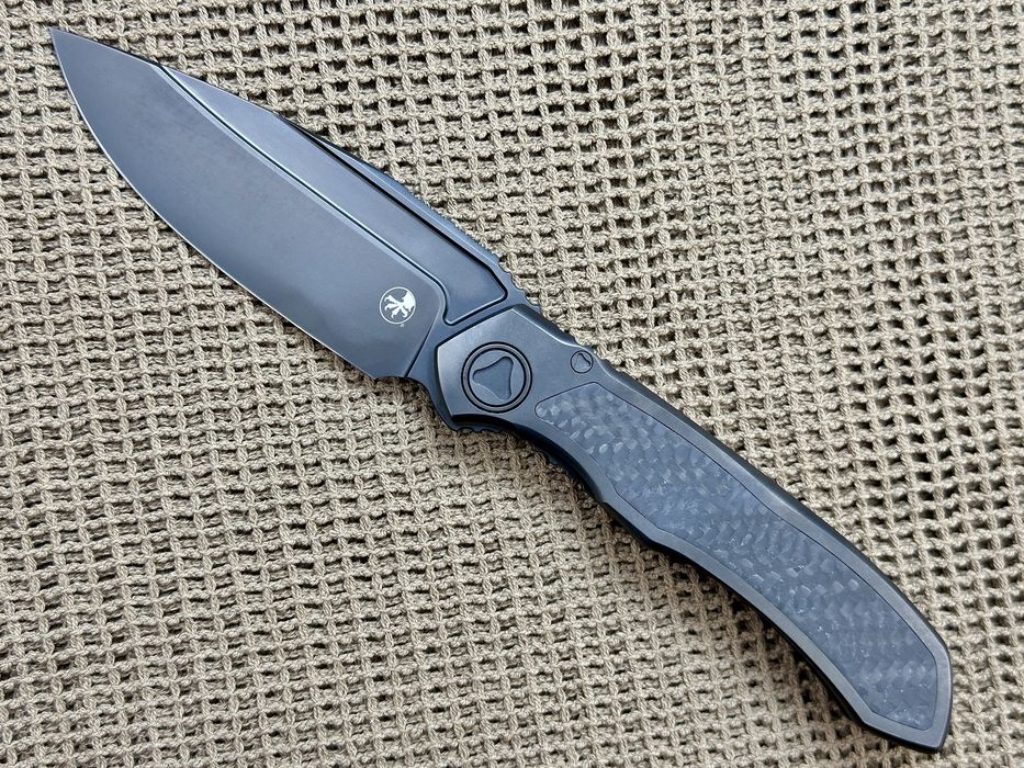 Ніж Microtech Anax S/E Titanium Integral/Carbon M390 190C-1 DLCTCFITI