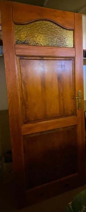 Drzwi drewniane sosnowe łazienkowe