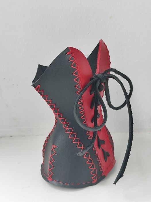 Підставка стакан для ручок з шкіри шкіряна.Кожаный чехол футляр корсет