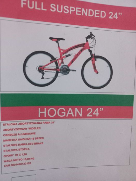 Sprzedam rower 24" hogan