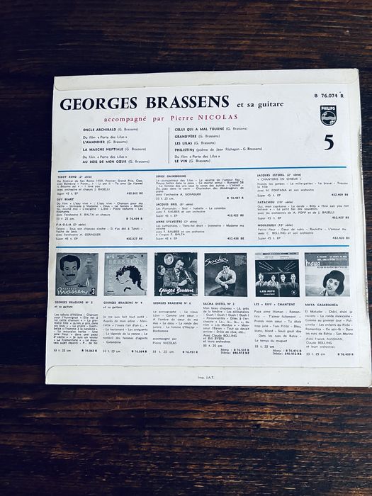 Disco vinil G. Brassens