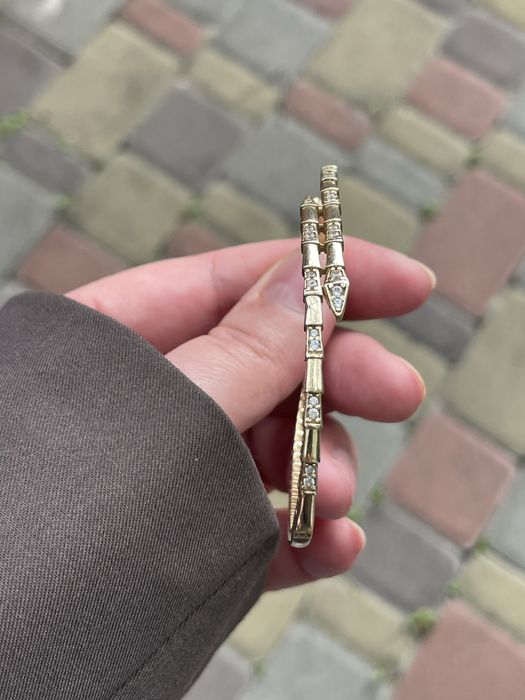 Золотий браслет 585* змія в стилі Cartier терміново