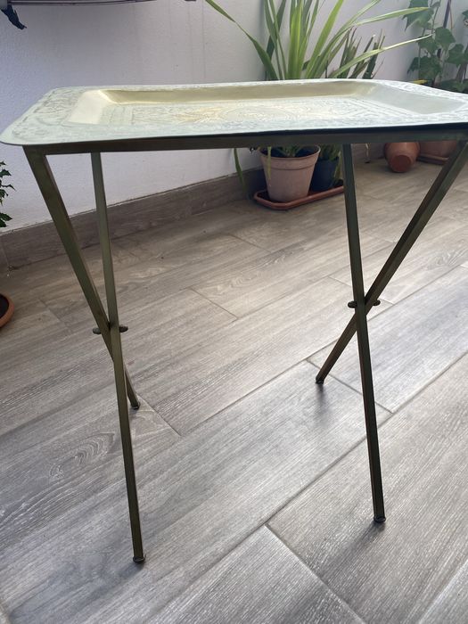 Chaleira + Mesa de chá marroquinas em latão
