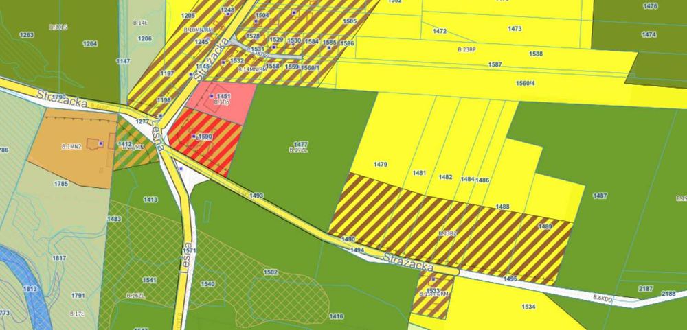 Działka rolna 5149 m² z częścią pod zabudowę zagrodową | Tanina, gm. Herby