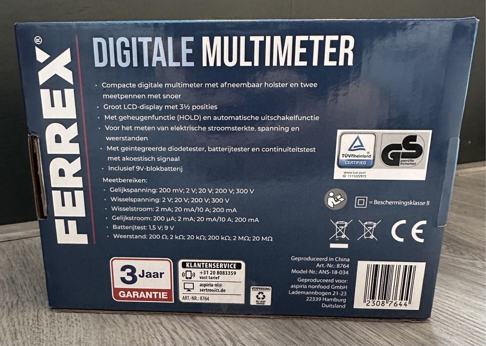 Ferrex Digital multimeter / Мультиметр/ Тестр