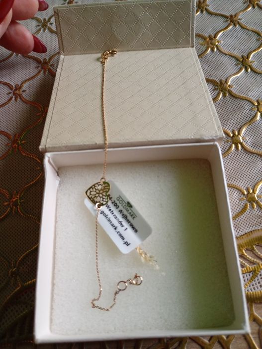 Złota bransoletka na rękę 333