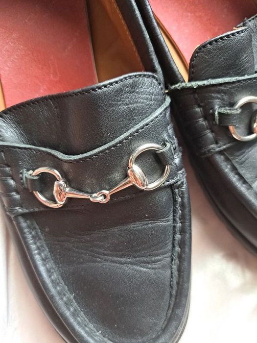 Gucci mokasyny loafersy luxury highend półbuty leather skóra czarne