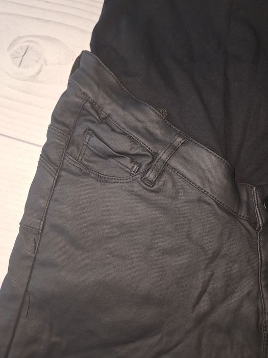 Штани екошкіра для вагітних розмір М