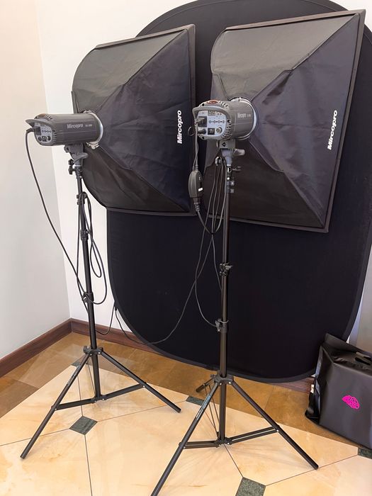 Софтбокси +спалахи Mircopro