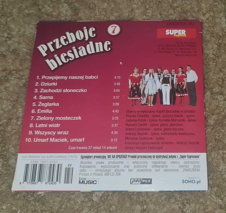 Przeboje Biesiadne 7 / CD / BDB /