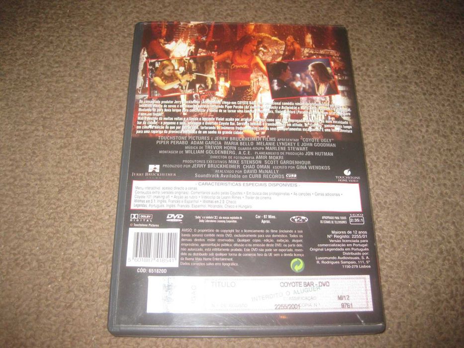 DVD "Coyote Bar" com Piper Perabo
