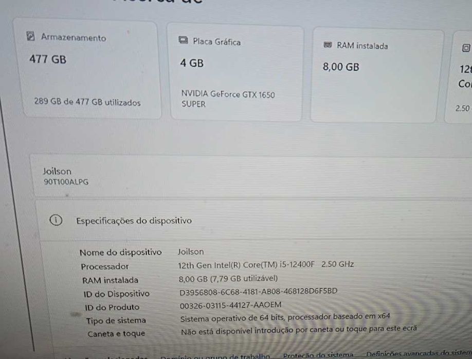 Desktop com todos os na imagem