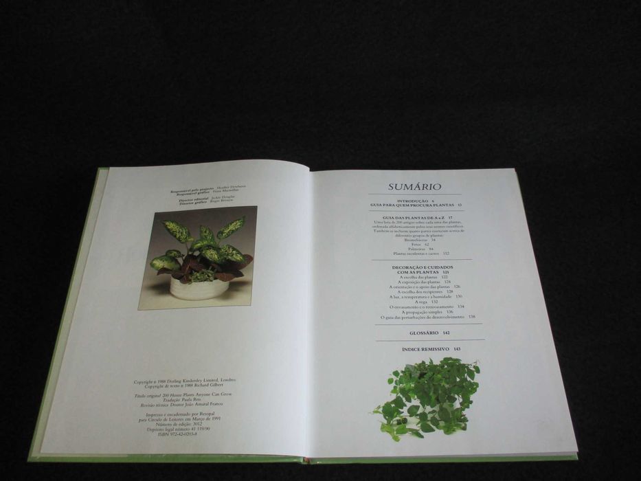 Livro 200 Plantas de Interior Richard Gilbert 1991