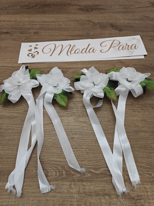 Ozdoby na samochód ślubny