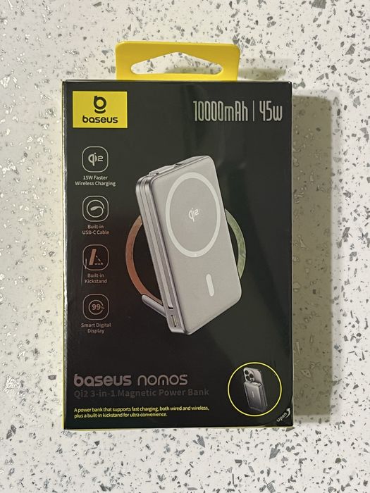 Магнітний павербанк Baseus Qi2 45W | 10000 mAH | швидка зарядка