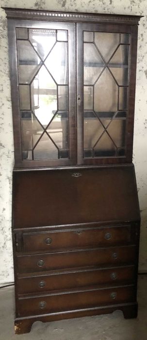 Secretária Inglesa Tipo Bureau / Bookcase