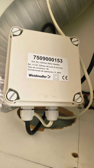 Kit comutação esquentador e exaustor - Segurança do sistema de interbloqueio