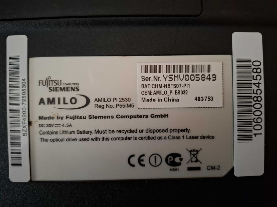 Fujitsu Siemens Amilo Pi 2515 Laptop – For Parts64739903623554124