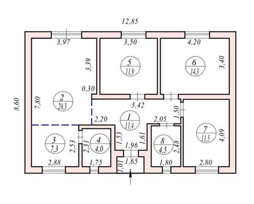 єОселя! Новий одноповерховий будинок у Володимирівці (22381186)