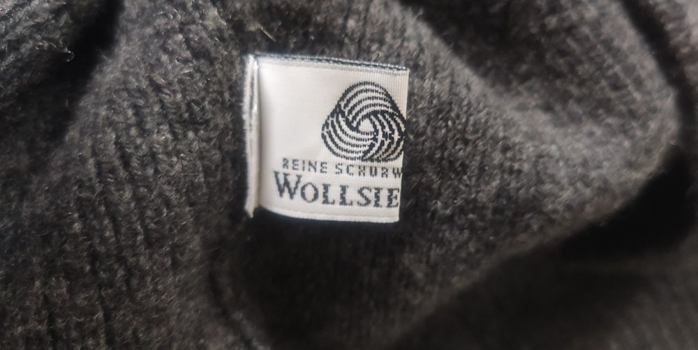 Kardigan sweter damski E.B. Company rozm XXL 100% Wełna grafitowy