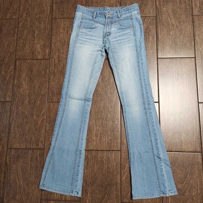 Брендовые джинсы JEAN LOUIS Италия! Оригинал! Голубые Клеш Женские