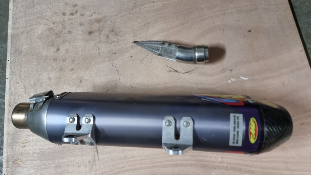 Ponteira de escape  FMF Factory 4.1 rct slip-on titanium/ carbon