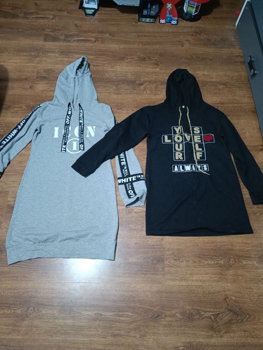 2 Bluzy damskie tunika pisać na priv S/M