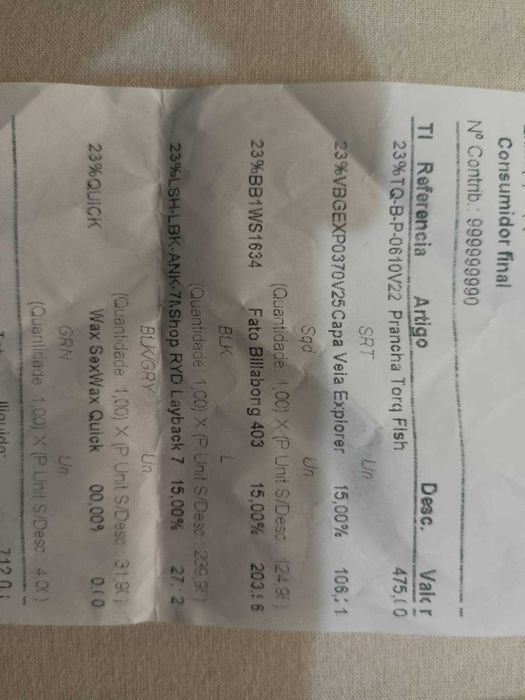 6’10 Fish Surfboard 46L / Prancha Fish