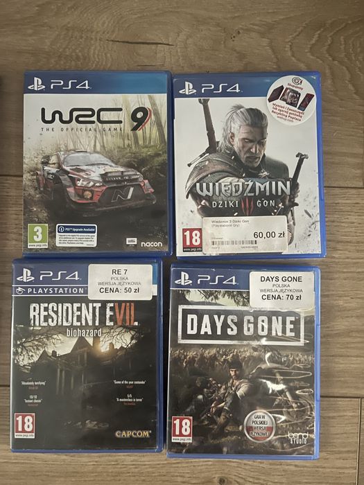 PS4 PlayStation 4 Slim 1TB + 2 Pady + Gry – Stan Bardzo Dobry