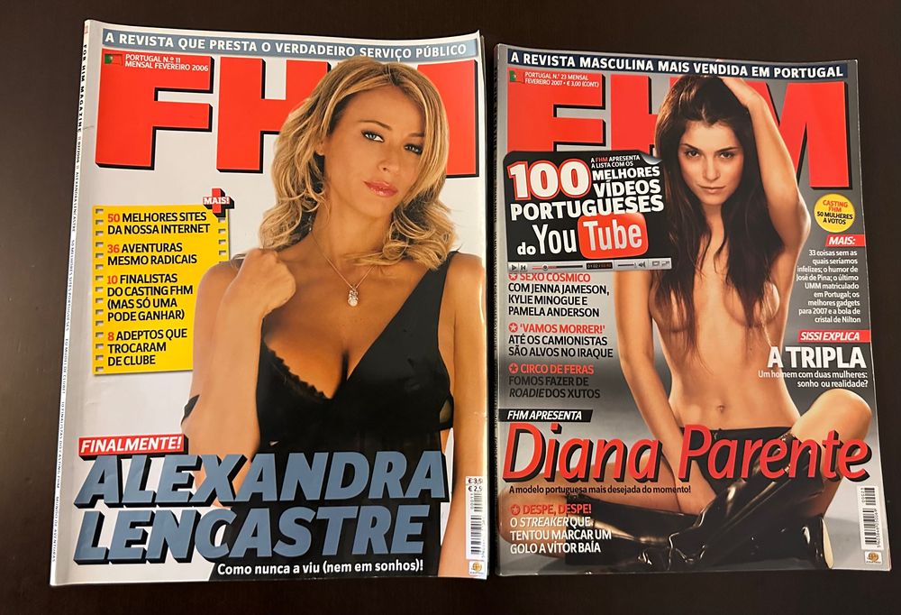 Lote de revistas FHM em muito bom estado