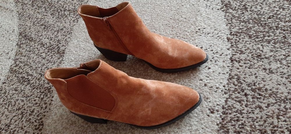 Skórzane botki Pier One r.39