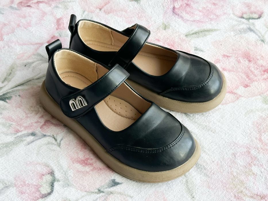 Туфлі Clibee 32 нарядні чорні туфельки для дівчинки в школу