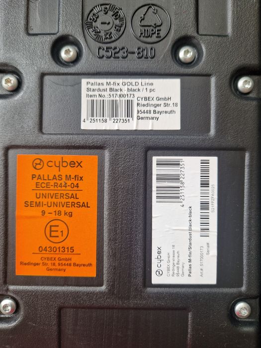 Fotelik cybex pallas m-fix gold line 0-11latt
